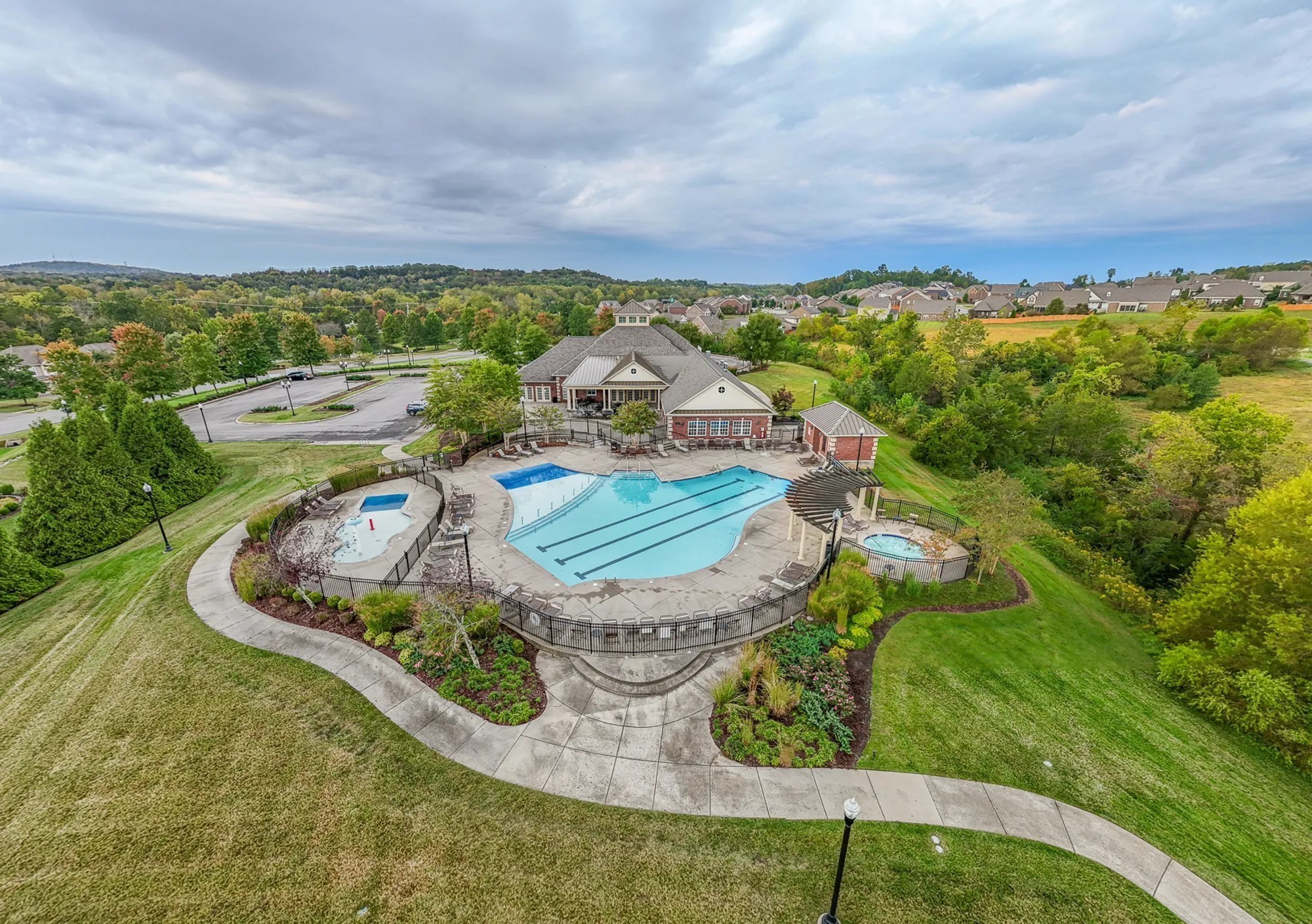 1102 Marys Place Lebanon, TN 37090 - Photo 52 of 58 a view of a swimming pool with a garden
