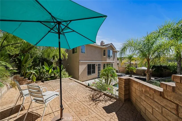 a house view with a seating space