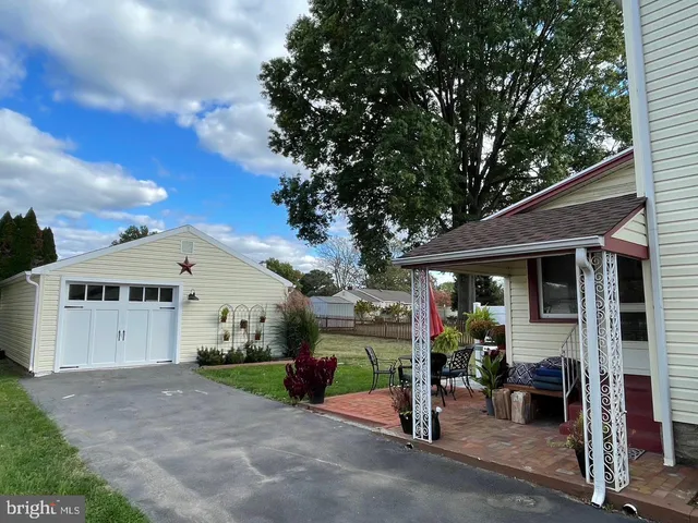 a view of a house with a patio