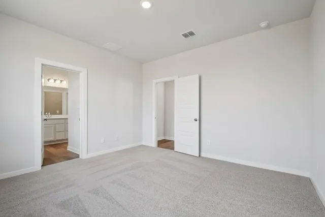 a view of an empty room