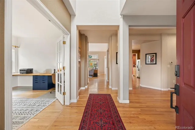 a view of a living room