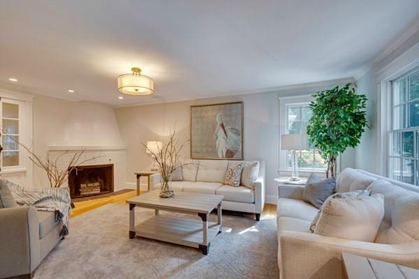 24 Birch Road Wellesley, MA 02482 - Photo 13 of 39 a living room with furniture and a fireplace