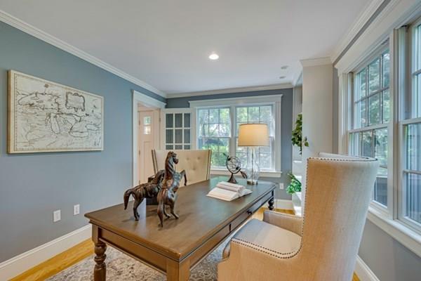 24 Birch Road Wellesley, MA 02482 - Photo 18 of 39 a view of a workspace with furniture and a potted plant