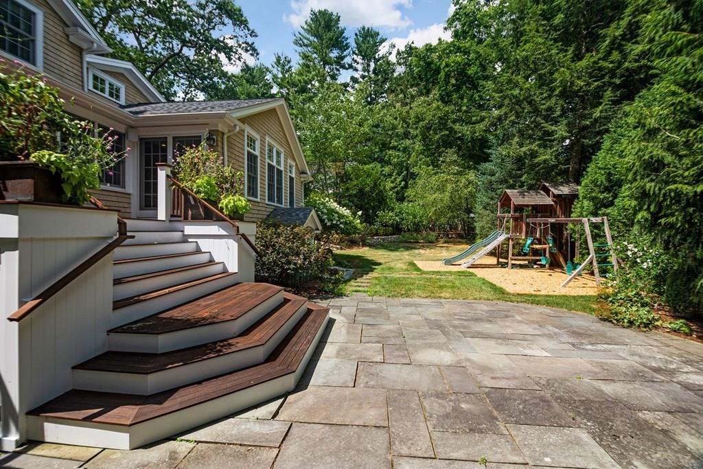 24 Birch Road Wellesley, MA 02482 - Photo 37 of 39 a view of a backyard with a patio