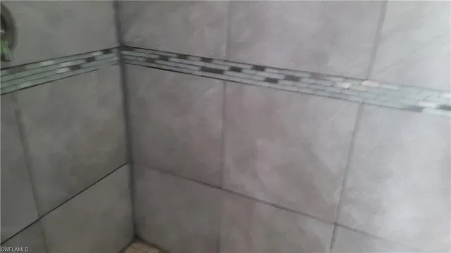 a close view of a shower in a bathroom