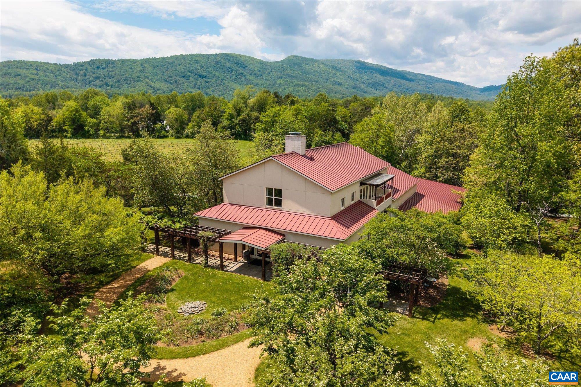 5190 Sugar Ridge Road Crozet, VA 22932 - Photo 51 of 69 an aerial view of a house with big yard