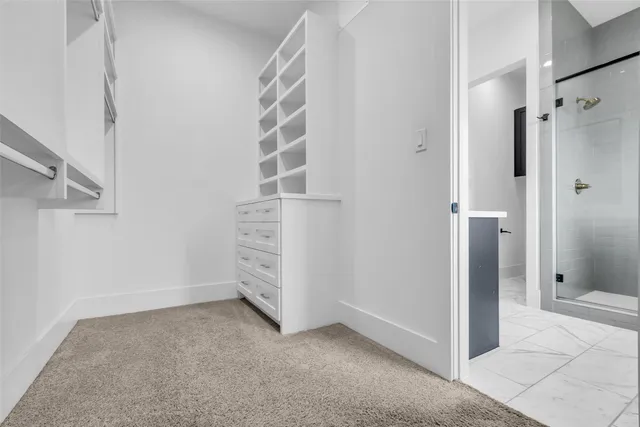 a view of closet area