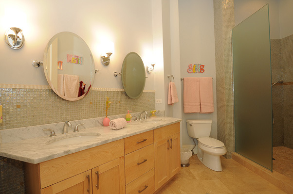 10 Ruffled Feathers Drive Lemont, IL 60439 - Photo 19 of 25 a bathroom with a double vanity sink mirror and toilet