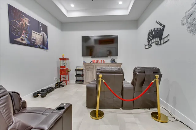 a room with gym equipment and equipment