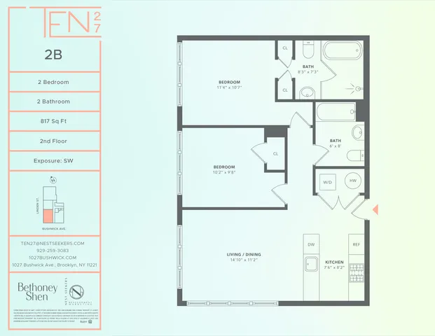 $895,000 | 1027 Bushwick Avenue, Unit 2B | Bushwick