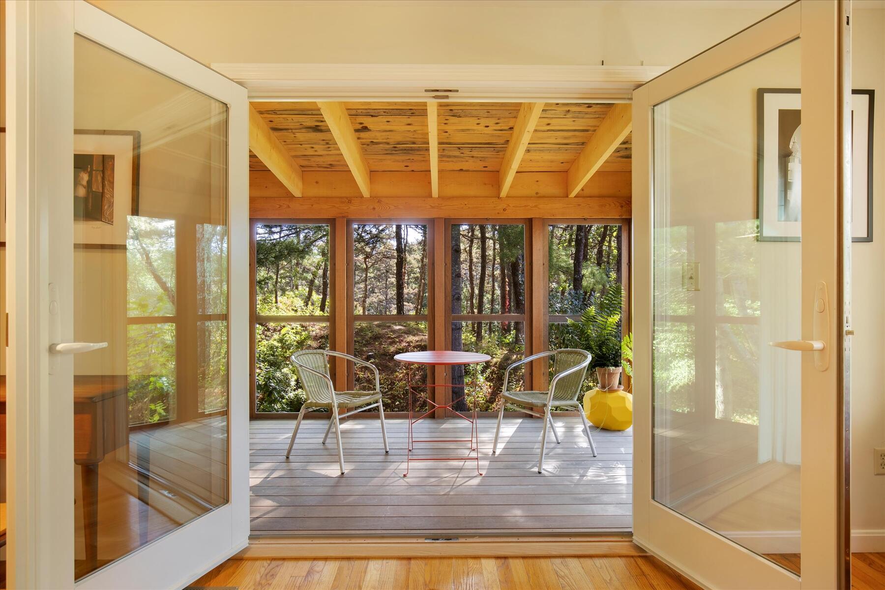 225 Coles Neck Road Wellfleet, MA 02667 - Photo 22 of 51 a view of a living room and dining room