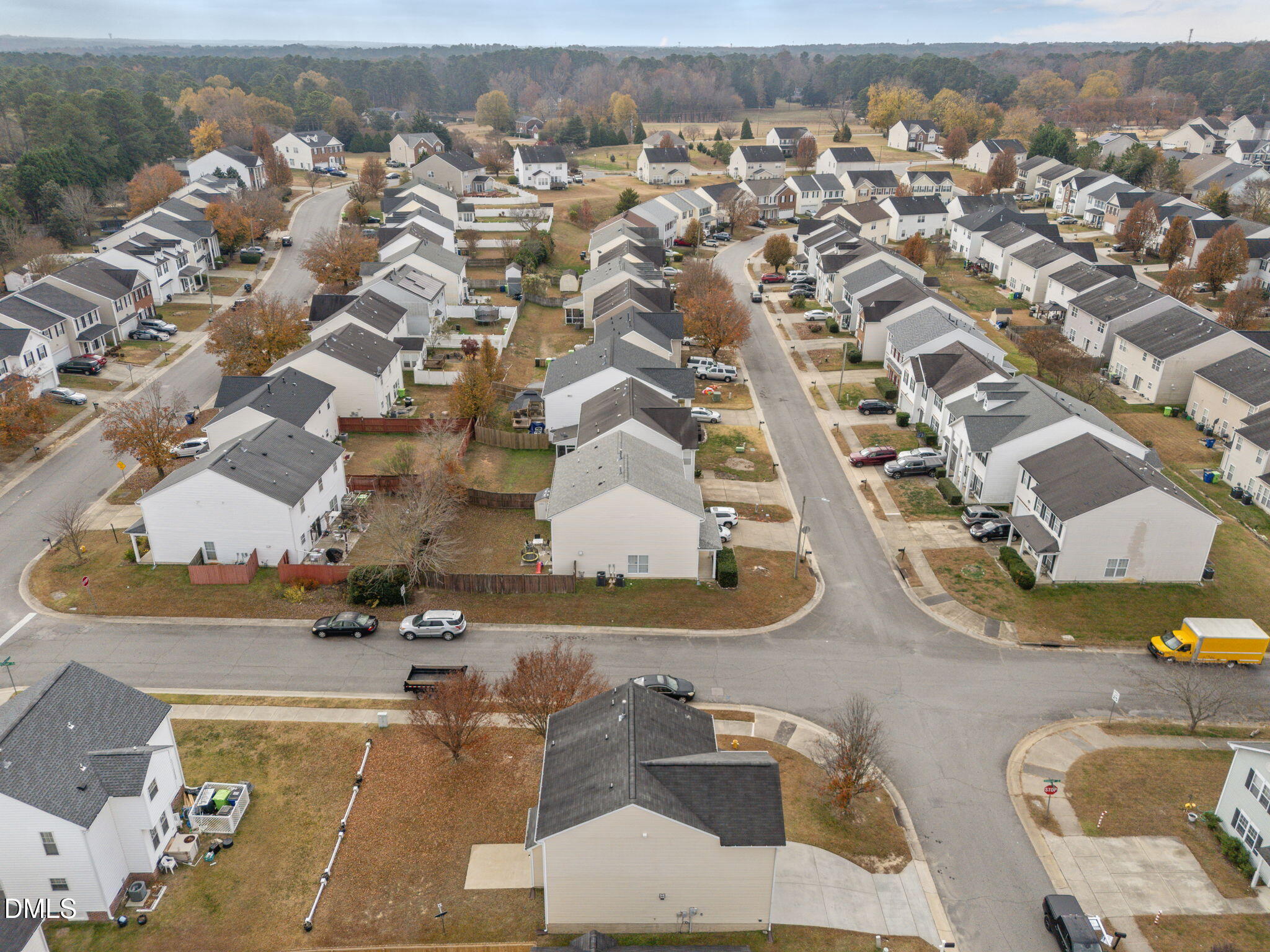 4406 Snowcrest Lane Raleigh, NC 27616 - Photo 38 of 41 an aerial view of residential houses with outdoor space