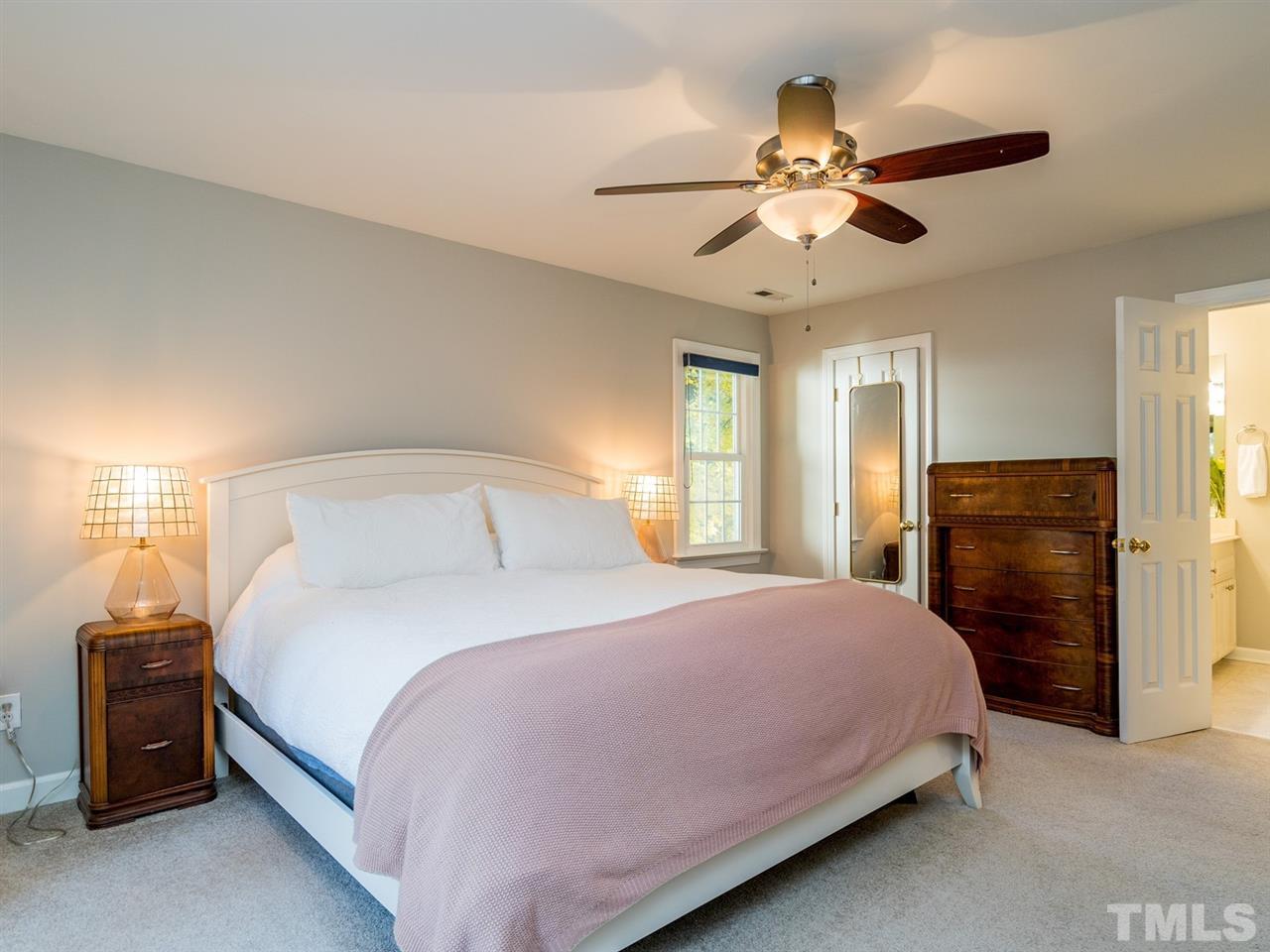 8508 Council Court Raleigh, NC 27615 - Photo 17 of 27 The master suite is quite spacious and has carpeting.