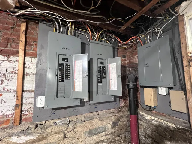 a water heater on the side of a road