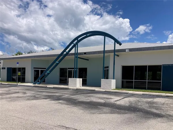 front view of a house with a space