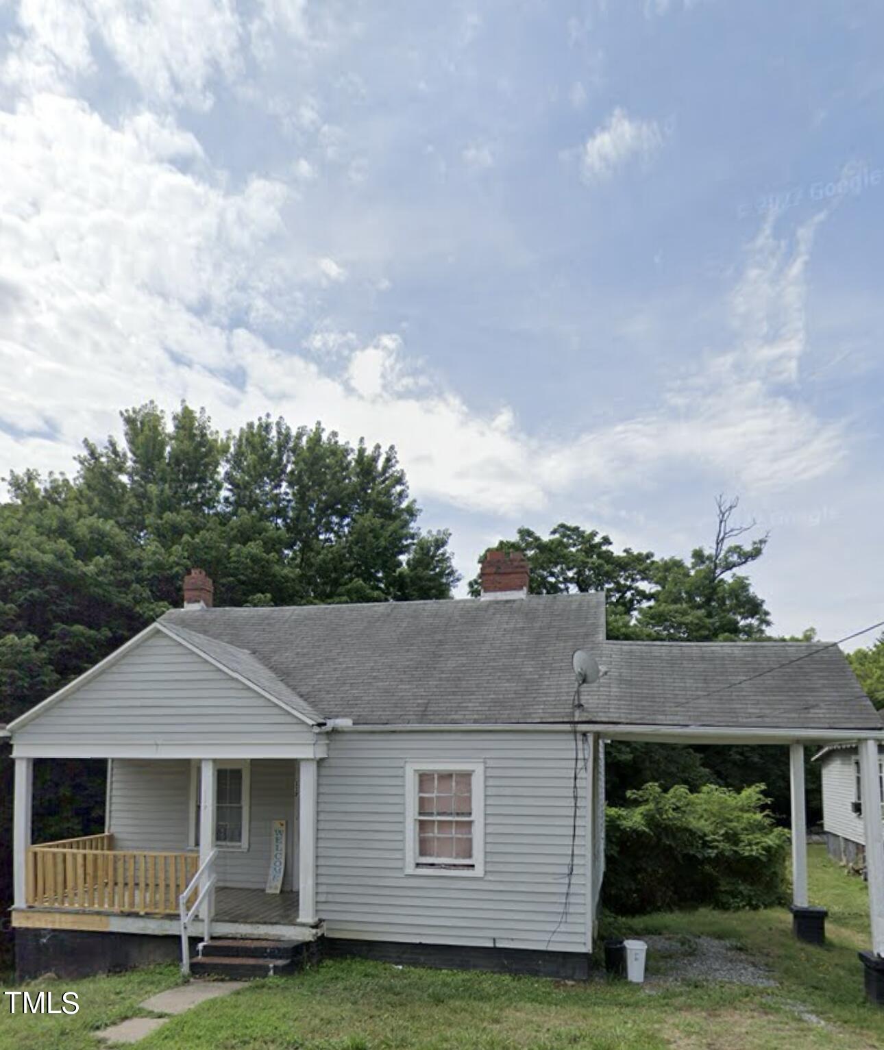 a aerial view of a house