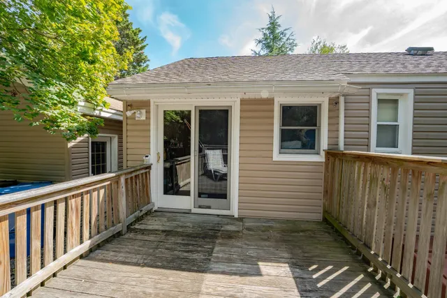 a view of a house with a patio
