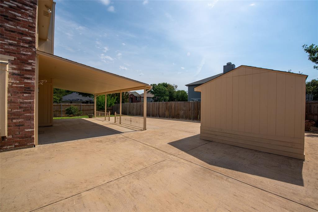 1157 Whistle Saginaw, TX 76131 - Photo 30 of 33 a view of backyard with patio
