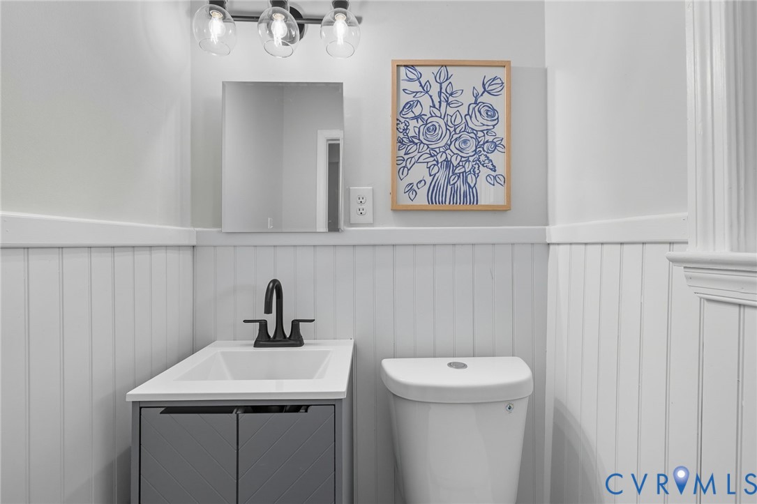 1008 Bevridge Road Richmond, VA 23226 - Photo 17 of 43 a bathroom with a sink and a mirror