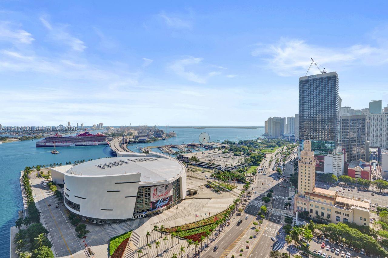 888 Biscayne Boulevard, Unit 2904 Miami, FL 33132 - Photo 14 of 27 a view of a city with tall buildings