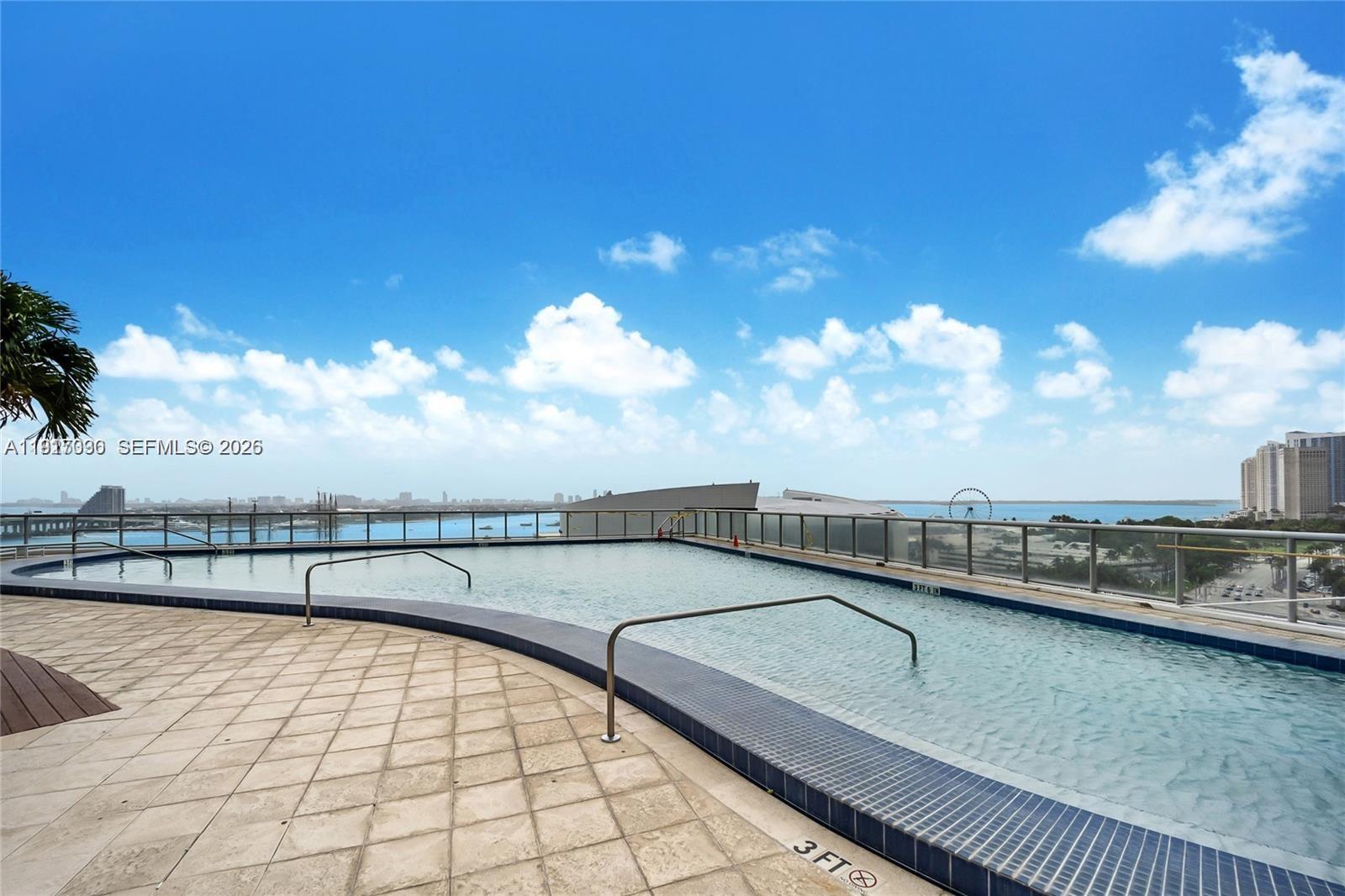 888 Biscayne Boulevard, Unit 2904 Miami, FL 33132 - Photo 26 of 27 a view of swimming pool with a balcony