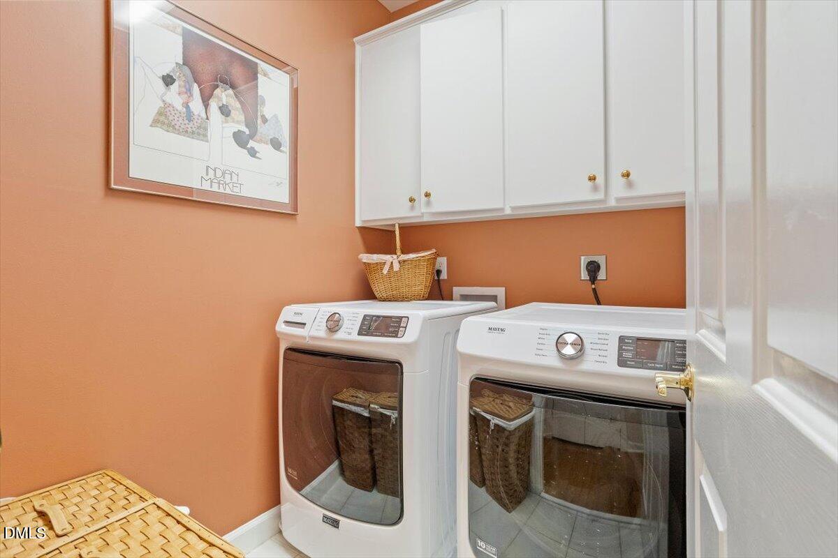9108 Hometown Drive Raleigh, NC 27615 - Photo 39 of 41 a utility room with dryer and washer
