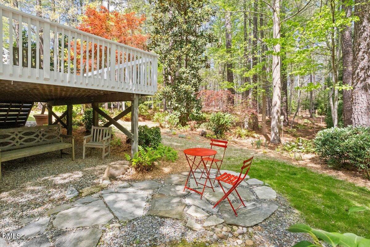 9108 Hometown Drive Raleigh, NC 27615 - Photo 8 of 41 a backyard of a house with a yard and outdoor seating