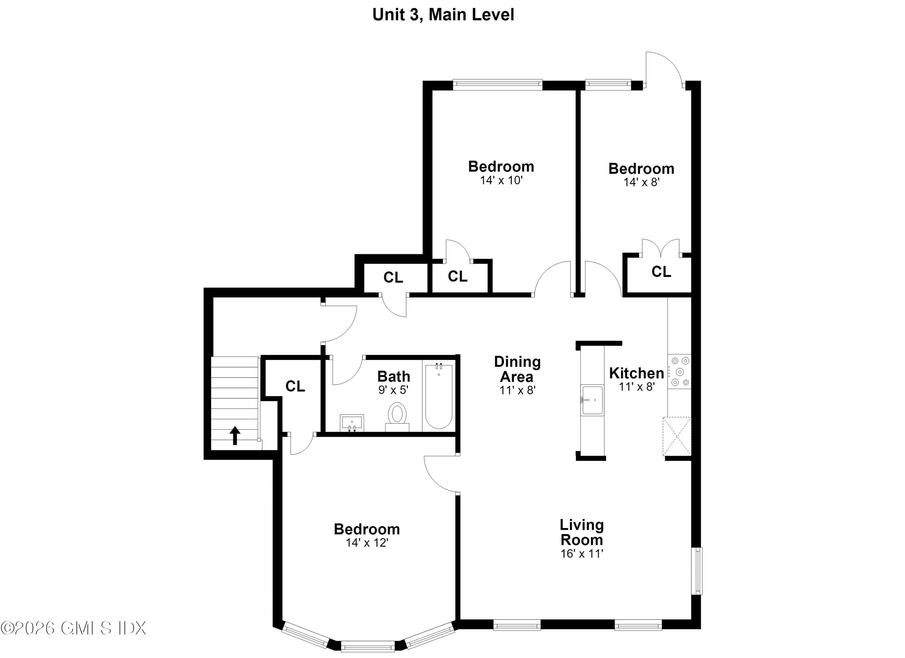 2 South New Street, Unit 3 Greenwich, CT 06830 - Photo 19 of 19 Floor Plan - Unit 3 - 2 S New St