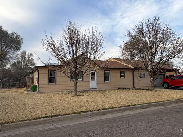 a house that has a tree in front of it