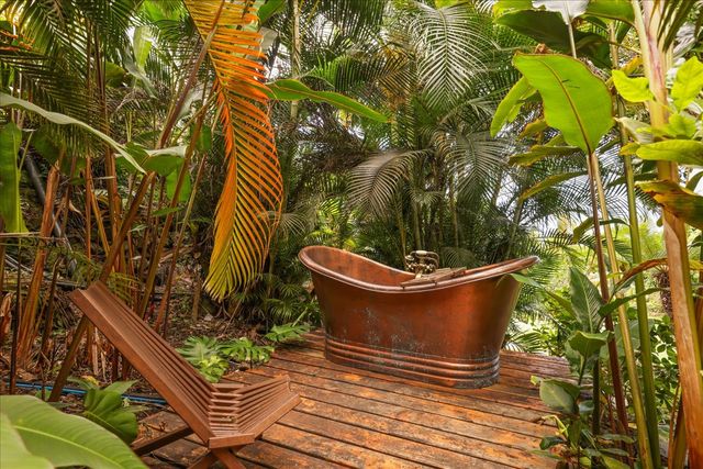 a view of outdoor space with sitting area