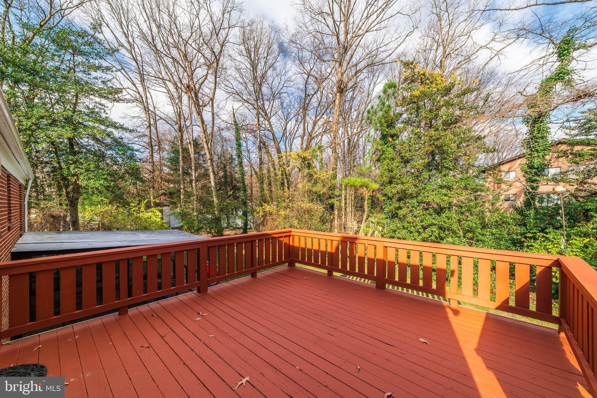 7219 Tanager Street Springfield, VA 22150 - Photo 43 of 55 Large Deck on Rear of home