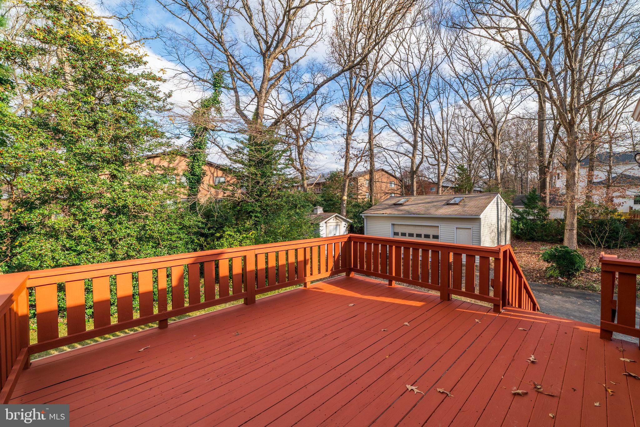 7219 Tanager Street Springfield, VA 22150 - Photo 44 of 55 Large Deck on Rear of home