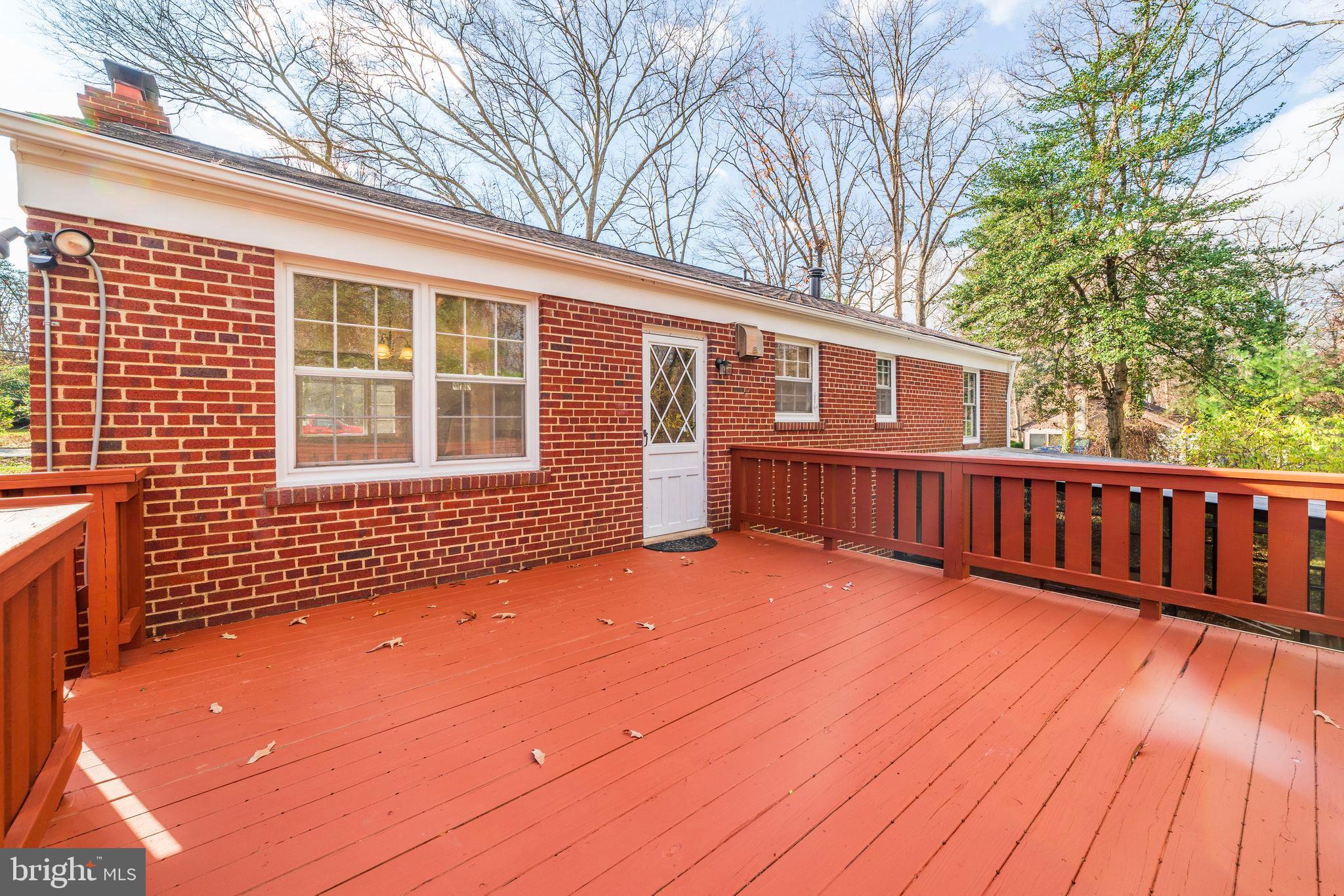 7219 Tanager Street Springfield, VA 22150 - Photo 46 of 55 Large Deck on Rear of home