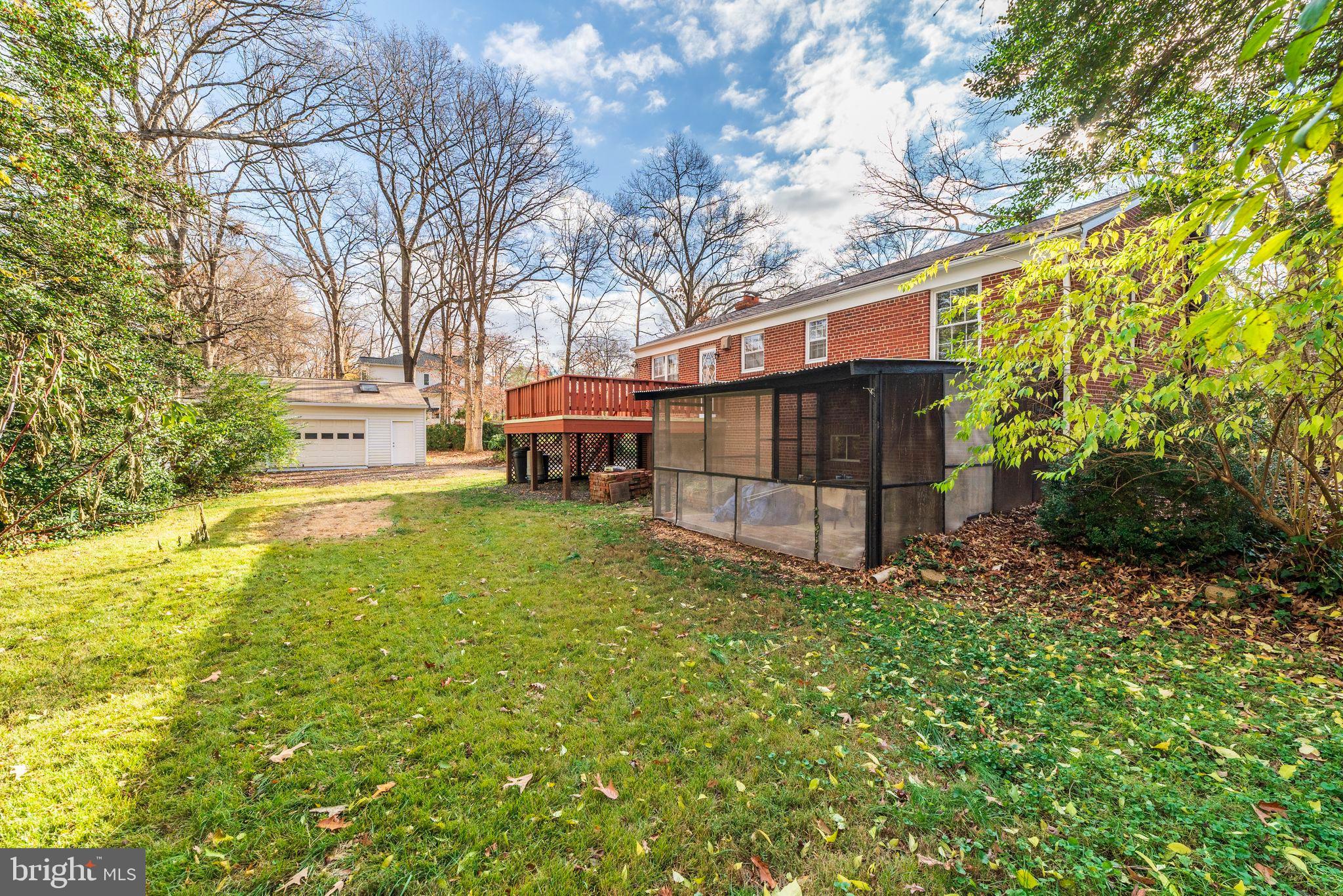 7219 Tanager Street Springfield, VA 22150 - Photo 48 of 55 Spacious rear yard with enclosed porch