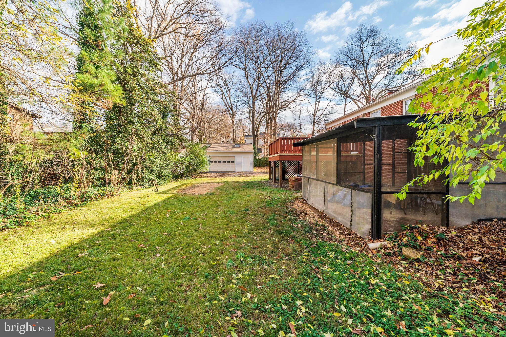 7219 Tanager Street Springfield, VA 22150 - Photo 49 of 55 Spacious rear yard with enclosed porch