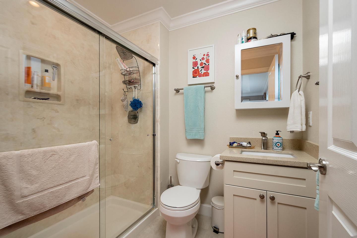 914 Palm Avenue San Mateo, CA 94401 - Photo 18 of 24 a bathroom with a sink toilet and shower