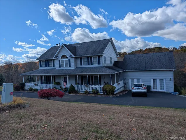 a car parked in front of a house