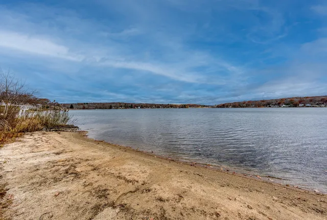 a view of an ocean and beach