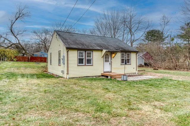 a backyard of a house