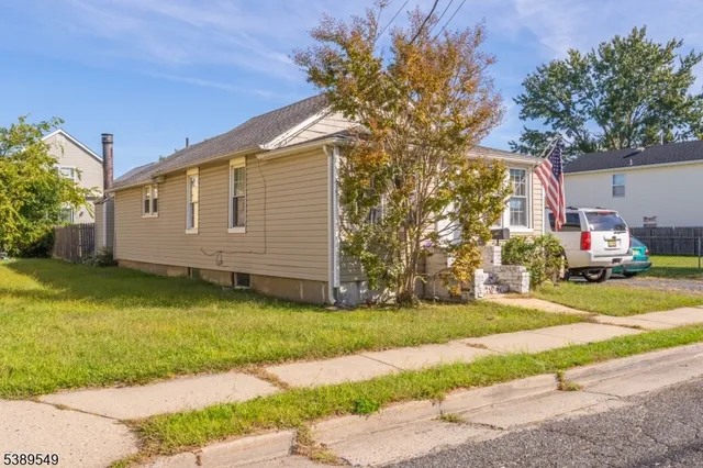 a view of a house with a garden
