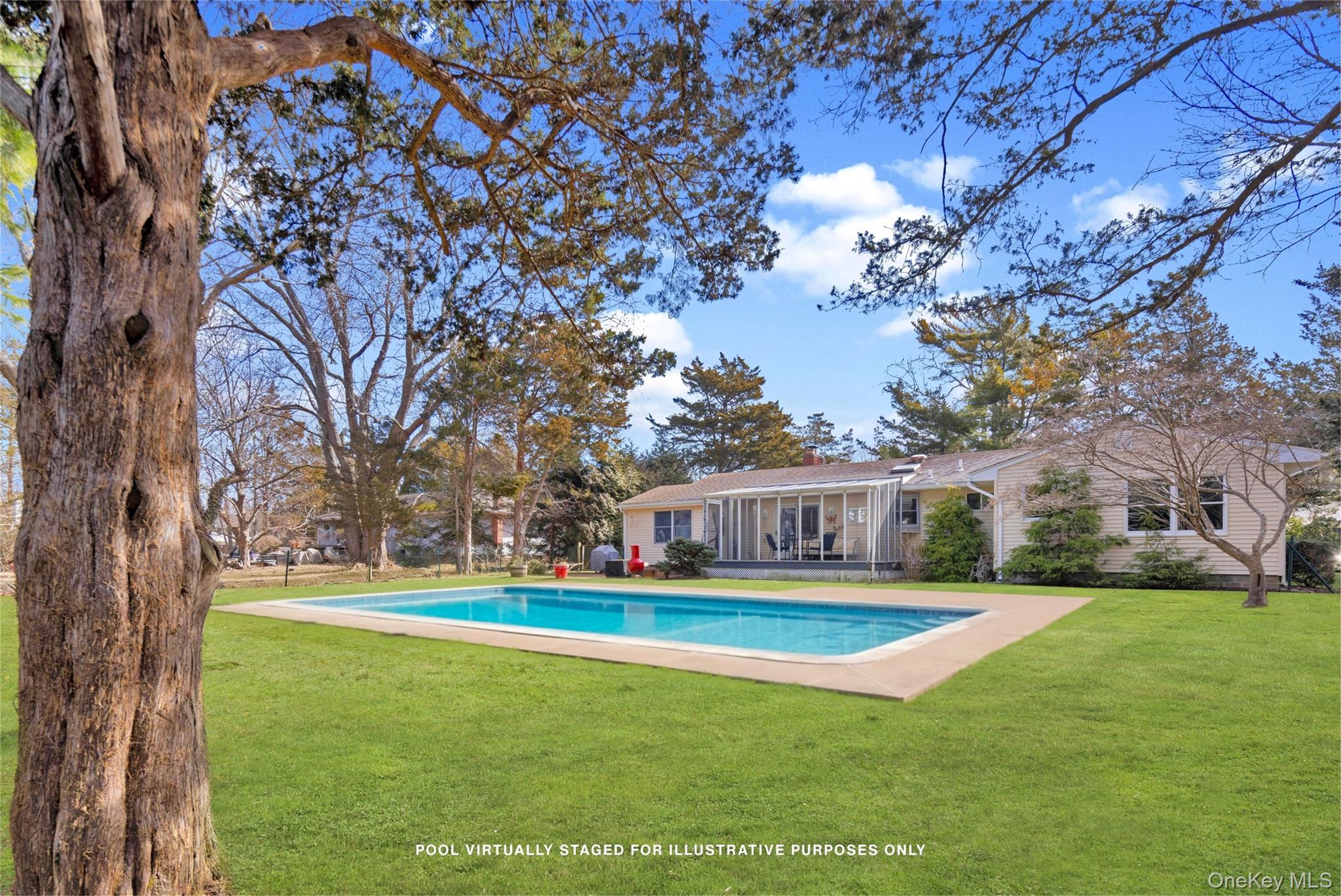 340 Rambler Road Southold, NY 11971 - Photo 3 of 18 Digitally Staged w/ Pool