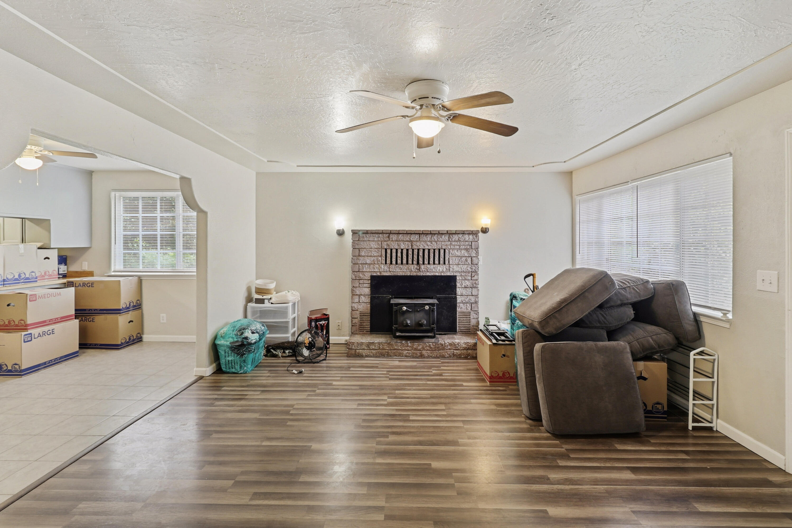 1152-1154 Echo Road Redding, CA 96002 - Photo 13 of 32 a living room with furniture and a fireplace