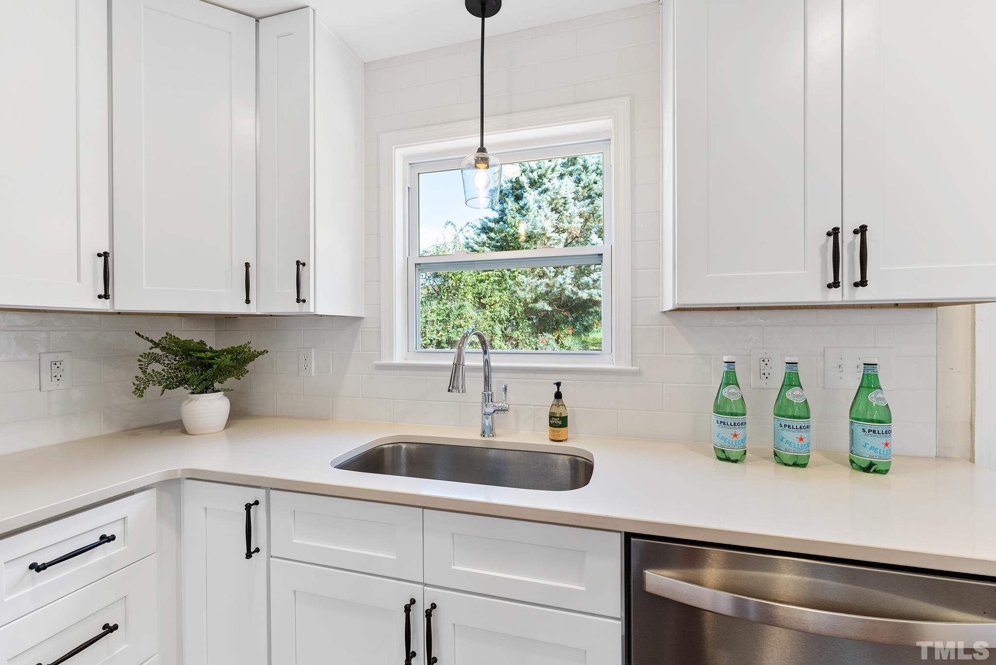 401 Plainview Avenue Raleigh, NC 27604 - Photo 13 of 28 a kitchen with a sink window and potted plant