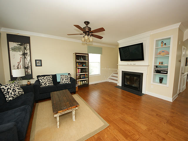 2275 Sandy Point Lane Mount Pleasant, SC 29466 - Photo 10 of 23 Family room with fireplace with gas logs