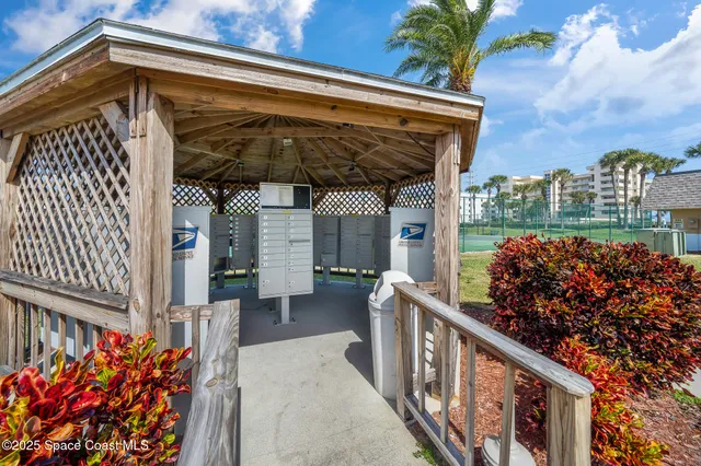 a view of street from balcony