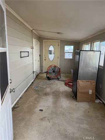 a car parked in a room