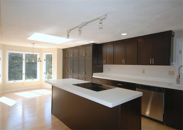 9 Alpine Road Wayland, MA 01778 - Photo 11 of 16 a kitchen with a sink and a large window