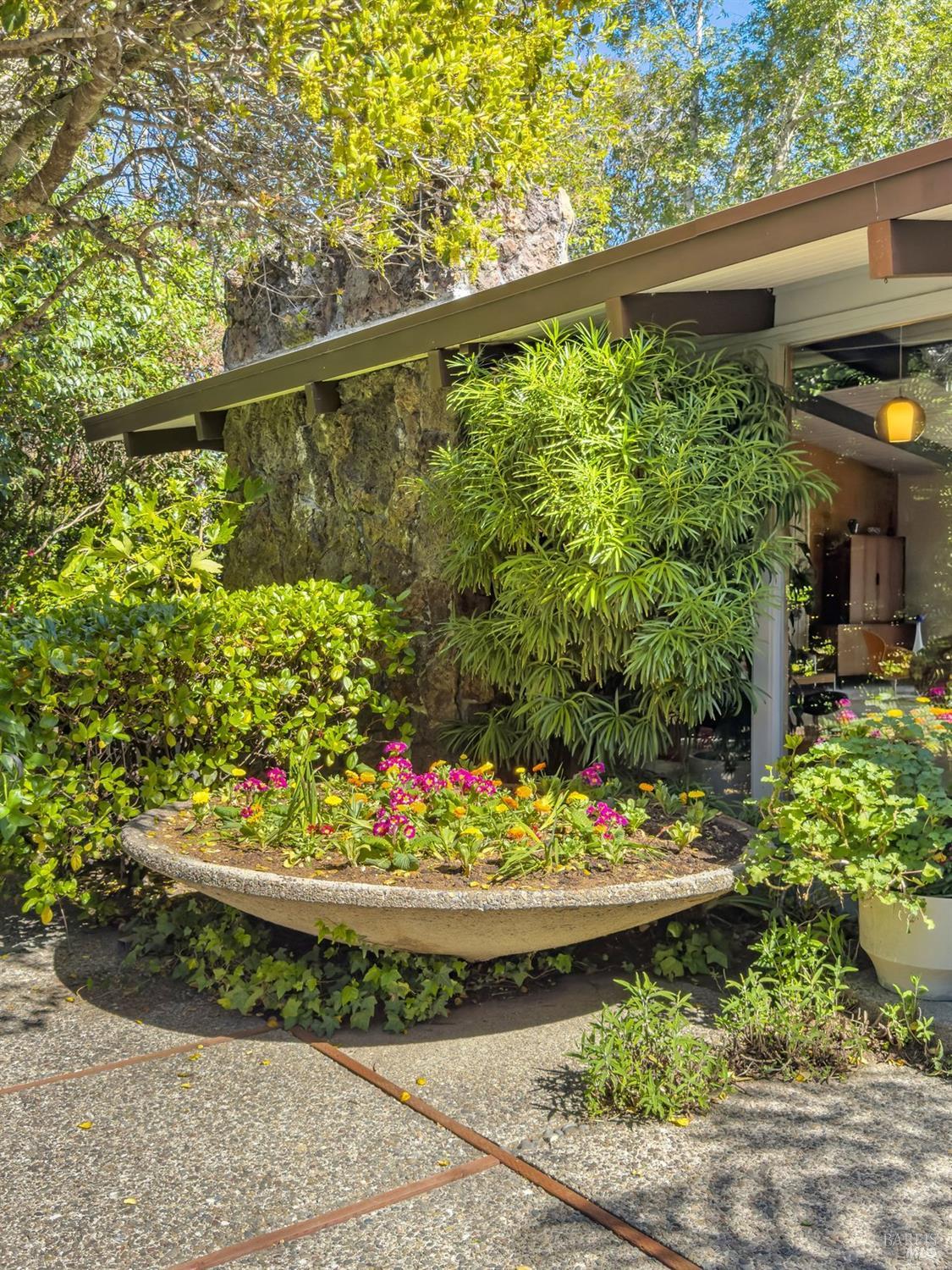 5 Mather Road San Anselmo, CA 94960 - Photo 48 of 58 a view of a wooden bench in a yard