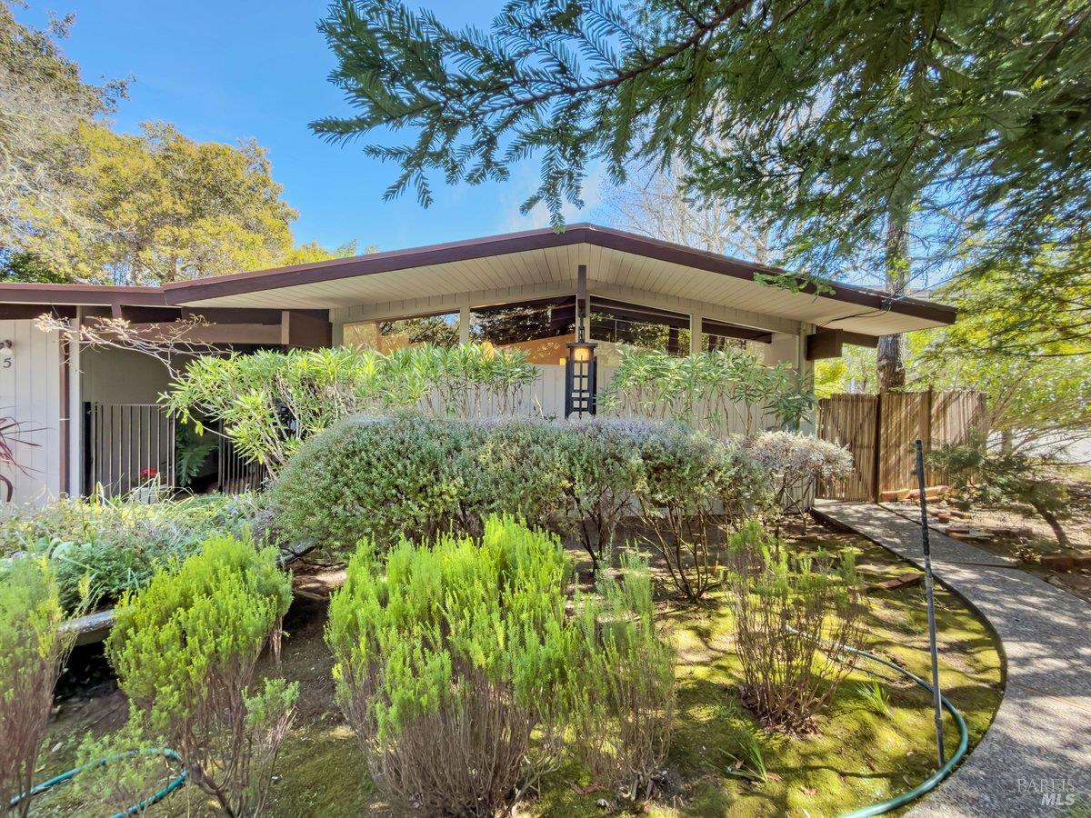 5 Mather Road San Anselmo, CA 94960 - Photo 57 of 58 a front view of a house with a yard