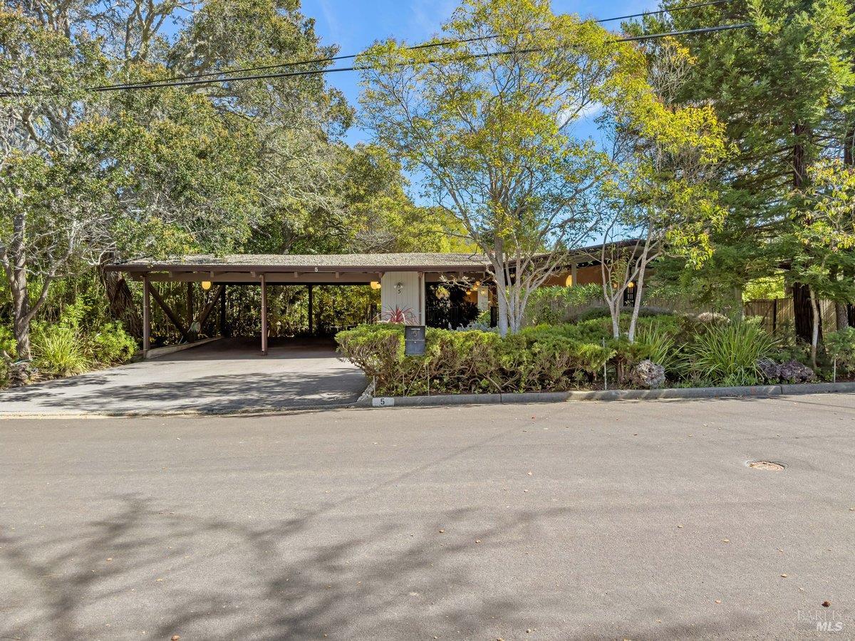 5 Mather Road San Anselmo, CA 94960 - Photo 58 of 58 front view of a house with a yard